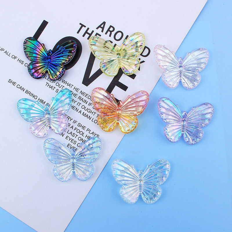 Wholesale Laser Butterfly Resin Cream Glue Phone Case